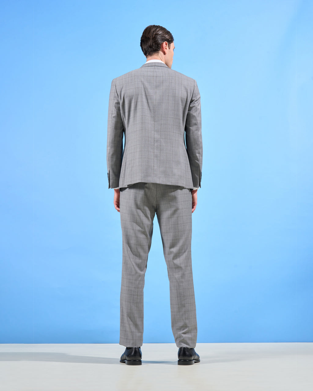 Slim-Fit Checked Patterned Suit