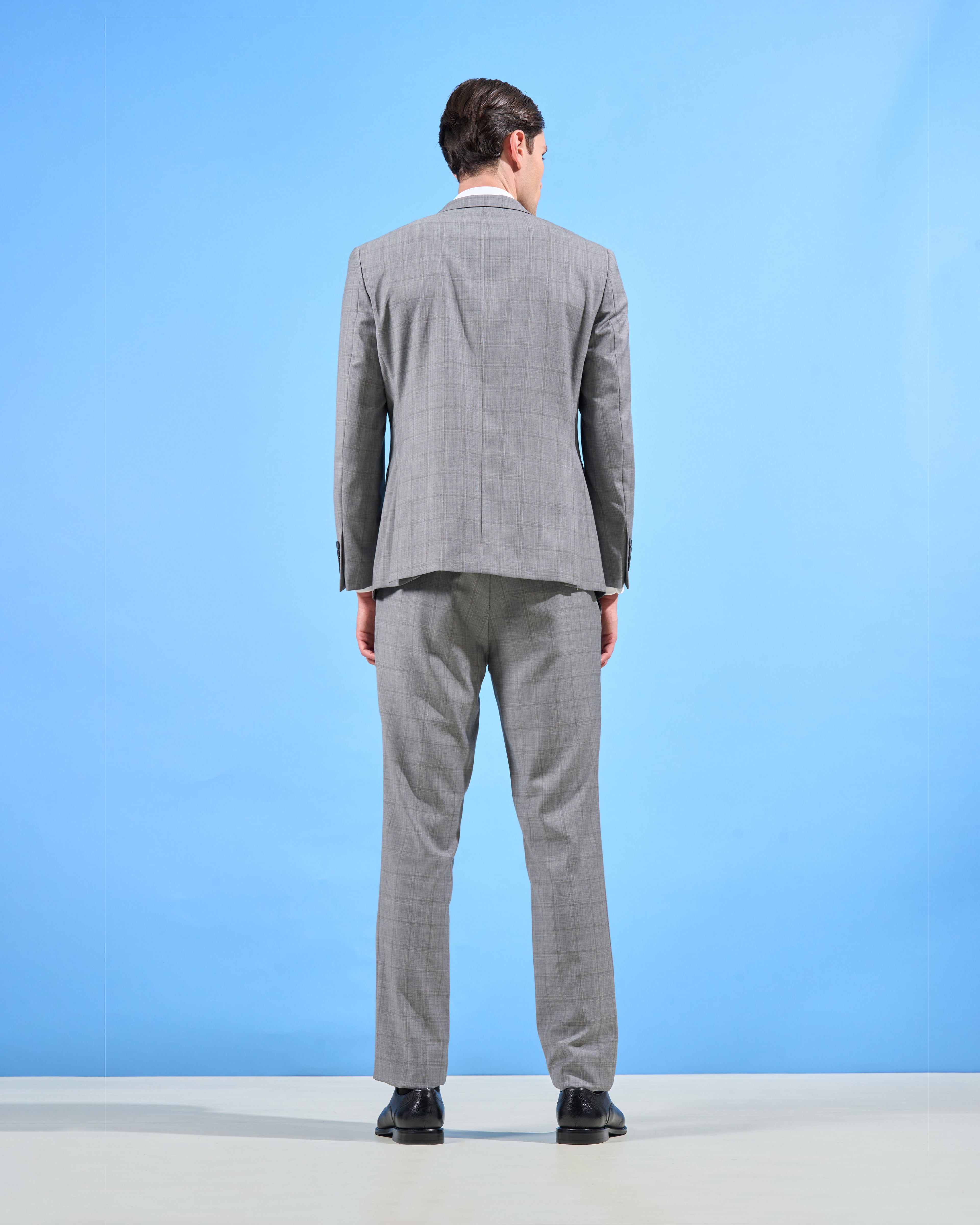 Slim-Fit Checked Patterned Suit
